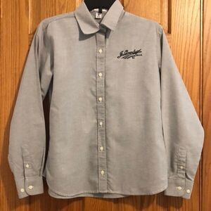 Velocity J Leinenkugel Gray Long Sleeve Button Down Casual Shirt Men’s Size M